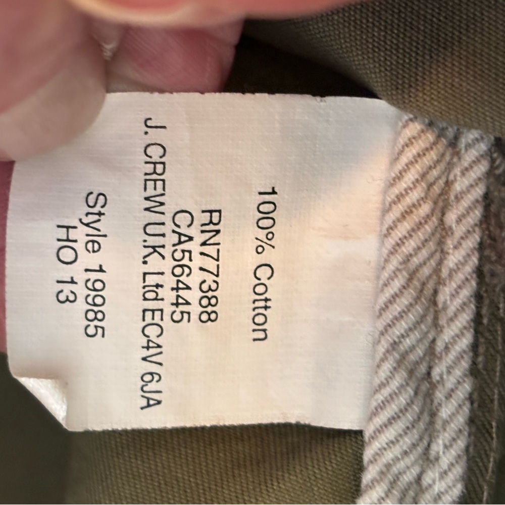 Y2K J. Crew Jacket Womens XXS Field Jacket Hooded Military Preppy Minimalist - Picture 8 of 11